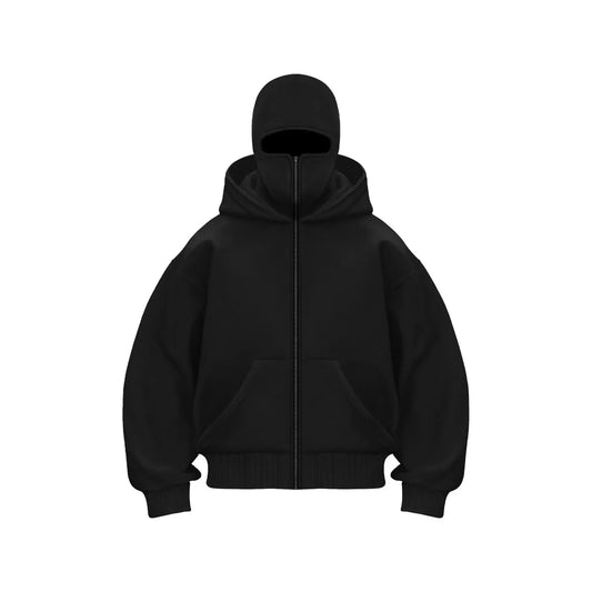 Fleece-lined Double Hooded Sweater